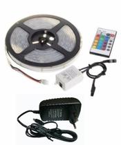 Fita Led 5050 Rgb 300 Leds Rolo 5m+ Controle + Fonte