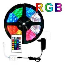 Fita Led 5050 Rgb Ritmo Musical 5 Metros