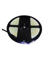 Fita Led 5050 Rolo 5m 300 Leds Silicone Branco Frio S Fonte Fita Led 5050 Rolo 5m 300 Leds Silicone Branco Frio S Fonte