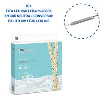 Fita LED 5m 4000k c/ 240 LEDS/m + conversor LedLine