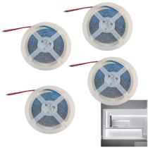 Fita Led 6500K 5 Metros 16W 240 Leds Kit 4 Unidades Quarto Sala Casa Apartamento Iluminaçao Teto Rebaixado Gesso Sanca Comercial Residencial Decoraçao Fita Led 6500K 5 Metros 16W 240 Leds Kit 4 Unidades Quarto Sala Casa Apartamento Iluminaçao Teto Rebaixado Gesso Sanca Comercial Residencial Decoraçao