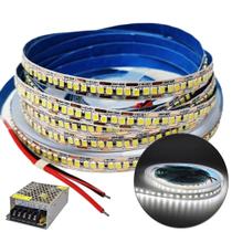 Fita Led 6500K Branco Frio 5M 3528 Ip20 240leds/m Adesivada P/ Corredores, Janelas, Arcos FN875