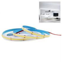 Fita LED 6500K COB 12v 5 Metros IP20 18w Teto Rebaixado Perfil Gesso Sanca Espelho Iluminaçao Profissional Loja Quarto Sala Ambiente Interno Externo D