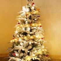 Fita led aramada 3m prata árvore natal decoração festa luz enfeite natalino