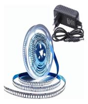 Fita Led Branca Fria 5m 6500k 240 Leds 12v Comfonte 12v 2A Fita Led Branca Fria 5m 6500k 240 Leds 12v Comfonte 12v 2A