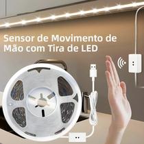 Fita LED Branca Luz Noturna 1-10M Para Armário De Cozinha, Closet, Luz De Fundo Para TV, Interruptor