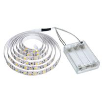 Fita LED Branco 120 Adesiva 2 Metros Pilha Decoração Casa