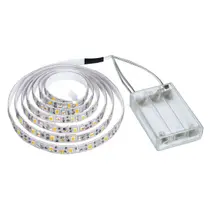 Fita LED Branco 120 Adesiva 2 Metros Pilha Decoração Casa