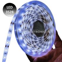 Fita Led Branco Frio Rolo 5m 300 Led Proteção Ip65 Com Fita Dupla Face Fonte 12V 35286KFON