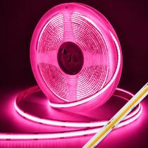 Fita Led Cob 320 Leds/m Ip44 Direto 10m Não Usa Fonte Cor:RosaVoltagem:110v