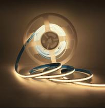 Fita LED COB 7020 18W/ Metro 480 LED IP20 12V 5 Metros Branco Quente 3000K