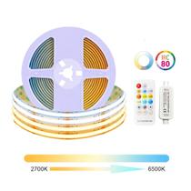 Fita LED COB Multicor CCT 24W 480 LEDs 24V IP20 IRC80 10 Metros Ctrl