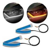 Fita led colante farol lanterna drl seta sequencial 30cm ray-x