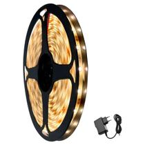 Fita Led Colorida 5m IP65 300 Leds 12V Com Fonte Fita Led Colorida 5m IP65 300 Leds 12V Com Fonte