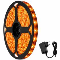 Fita Led Colorida 5m IP65 300 Leds 12V Com Fonte Fita Led Colorida 5m IP65 300 Leds 12V Com Fonte