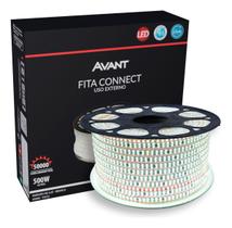 Fita Led Connect 10w 6500k Branco Frio 50 Metros 127v Tensão Direta 120 Leds/m a prova dágua Cod 14802808510 Avant Fita Led Connect 10w 6500k Branco Frio 50 Metros 127v Tensão Direta 120 Leds/m a prova dágua Cod 14802808510 Avant