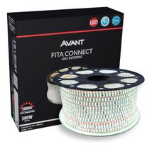 Fita Led Connect 10w 6500k Branco Frio 50 Metros 220v Tensão Direta 120 Leds/m a prova dágua Cod 14802913610 Avant Fita Led Connect 10w 6500k Branco Frio 50 Metros 220v Tensão Direta 120 Leds/m a prova dágua Cod 14802913610 Avant