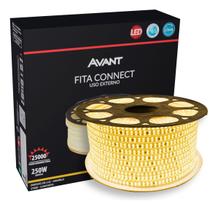 Fita Led Connect 5w 2700k Branco Quente 50 Metros 220v Tensão Direta 60 Leds/m a prova dágua Cod 14801908310 Avant Fita Led Connect 5w 2700k Branco Quente 50 Metros 220v Tensão Direta 60 Leds/m a prova dágua Cod 14801908310 Avant