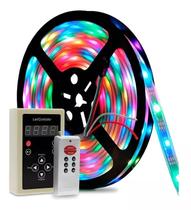 Fita Led Digital c/ Controle 133 Efeitos + Fonte