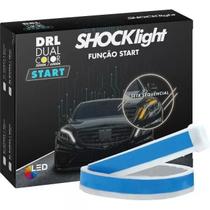 Fita Led Drl Dual Color 60 Cm Shocklight Universal Branco Frio e Âmbar