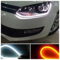 Fita Led Flexível 60cm 12v Farol Drl Seta Sequencial Fita Led Flexível 60cm 12v Farol Drl Seta Sequencial