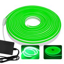 Fita Led Iluminação Neon Para Fachada 5mts Flexível Potente 2835 Com Fonte LE2223