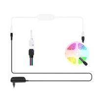 Fita LED Inteligente 12V 5050 RGB Flexível WiFi Controle Por Aplicativo Alexa Google Home