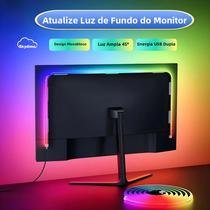 Fita LED Inteligente De 24-34 Polegadas Para Monitor De PC, Decoração De Quarto Gamer RGB,