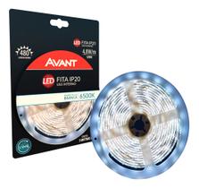 Fita Led Interna 4,8w 6500k Branco Frio 5 Metros 12v Ip20 60 Leds/m Cod: 192911333 Avant Fita Led Interna 4,8w 6500k Branco Frio 5 Metros 12v Ip20 60 Leds/m Cod: 192911333 Avant