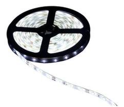 Fita Led IP65 Branco Frio Rolo 5 metros c/ Silicone 12V 24W 6400K - Foyu