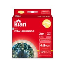 FITA LED - KIAN - 4,5W 12v 2 METROS 3000K SEM FONTE