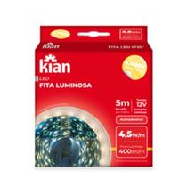 FITA LED - KIAN - FITA LED 4,5W 12v/5m 6000K SEM FONTE