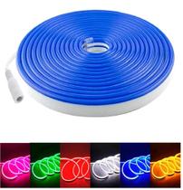 Fita Led Mangueira Neon 5 Mts Iluminação Flexível Corte 2.5 Cm - Azul