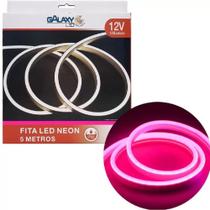 Fita Led Neon 12v 12w/M 5mt Ip65 Rosa