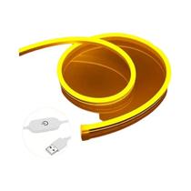 Fita LED Neon Com Sensor De Toque Regulável USB 5V Flexível À Prova d'Água Para Decoração Externa E