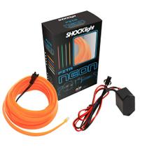 Fita Led Neon Laranja 1 Metro P/ Painel/ Interior Automotivo
