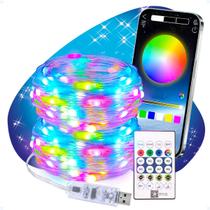 Fita LED Neon RGB Com Controle Aplicativo 30 Metros USB 5V