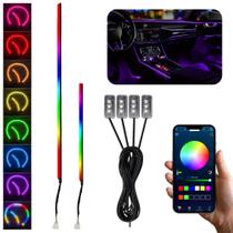 Fita Led Neon RGB Interna Painel Carro Universal 12v Colorido App + de 200 modos tunning cor Luz 90Cm 25Cm Fita Led Neon RGB Interna Painel Carro Universal 12v Colorido App + de 200 modos tunning cor Luz 90Cm 25Cm