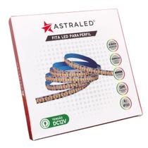 Fita Led para Perfil Astraled 9.2W/M 240 LEDS Por Metro 1000 Lúmens 12V Rolo 5 Metros