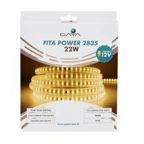 Fita Led Power 2835 22w 12v Com 5 Metros 3000k Ip20 Gaya