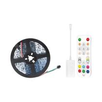 Fita LED RGB 24V Wifi 5050 Pixel 5M 10M 15M 20M Efeito Água Corrente Com Controle Por APP E Alexa