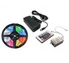 Fita LED RGB 42W com fonte e controle - 5 metros