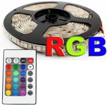 Fita Led Rgb 5050 Rolo 5m 300 Leds Com Controle Prova Água