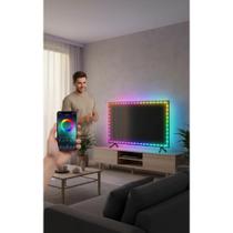 Fita LED RGB 5m Bluetooth USB: Luz Imersiva p/ TV/PC