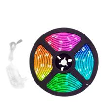 Fita Led Rgb 5M Brilho Colorido Neon Digital Fonte 110V/220V