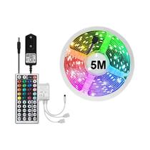 Fita LED RGB Inteligente Wifi Bluetooth 220V 5050 Sincronização Musical Adesiva Iluminação 12V