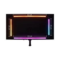 Fita LED RGBIC Sincronizada Com Música WACUAAO 360 graus Luzes De Fundo Para Monitor PC De 4 Lados,