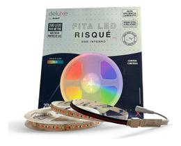 Fita Led Risque 20w RGB Colorido 5 Metros 12v Ip20 240 Leds/m Cod: 192797135 Avant Fita Led Risque 20w RGB Colorido 5 Metros 12v Ip20 240 Leds/m Cod: 192797135 Avant