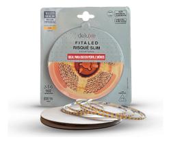 Fita Led Risque Slim 8w 2700k Branco Quente 5 Metros 12v Ip20 180 Leds/m Cod: 297190345 Deluxe By Avant