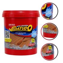 Fita Líquida Impermeável Vedatudo Dryko 1kg Terracota Vedação Trincas Furos Fissuras Telhados Rufos